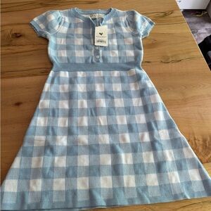 Hope & Henery blue and white dress